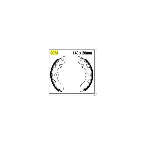 SUZUKI LT 230 E 85 - 87 LT 250 E - F 85 - 86 LT 300 E 88 - 89 FRONT BRAKE SHOES SET LEFT AND RIGHT S74X2