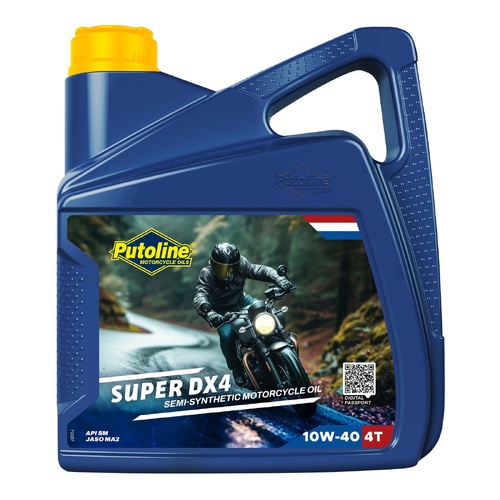 PUTOLINE DX4 10W40 10 W 40 SEMI SYNTHETIC FOUR STROKE MOTORCYCLE OIL 4 LITRE