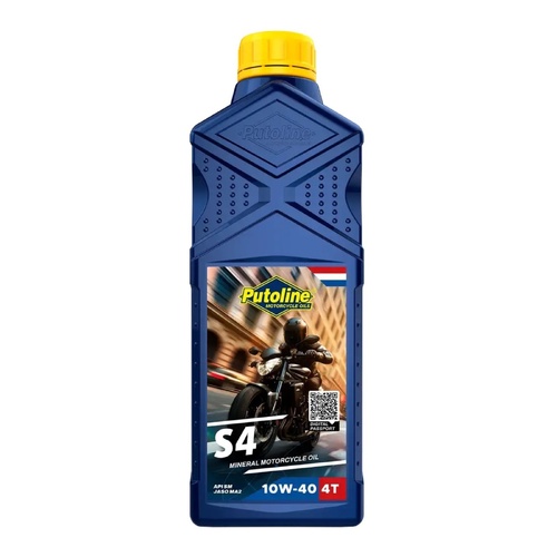 PUTOLINE S4 10W 40 4 STROKE ENGINE OIL MINERAL 1 LITRE