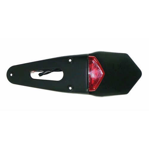 ENDURO OFF ROAD REAR TAIL LED LIGHT / NUMBER PLATE MOUNT KTM WR TE FE RED LENSE