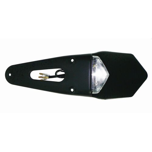 ENDURO OFF ROAD REAR TAIL LED LIGHT / NUMBER PLATE MOUNT KTM WR TE FE CLEAR LENSE
