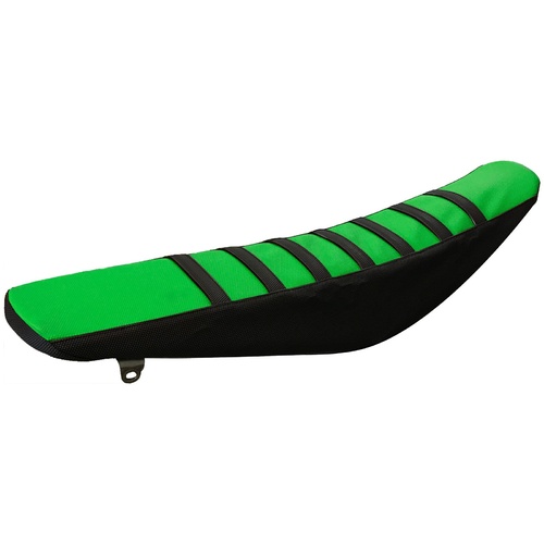 KAWASAKI KXF 250 450 2006 2008 GREEN BLACK GRIPPER SEAT COVER 111GB