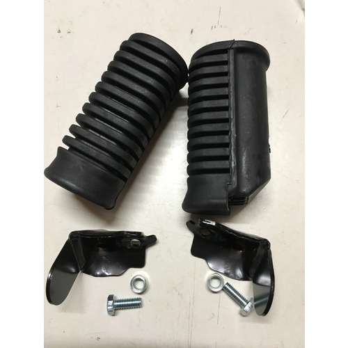 HONDA CT 110 POSTIE FOOT PEG RUBBER SET BRAND NEW PAIR WITH STEEL END STOPPER