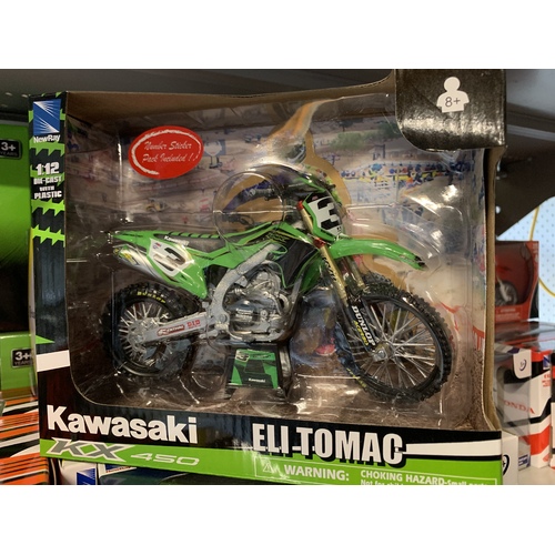 ELI TOMAC KAWASAKI KX 450 TOY MODEL DIECAST 1:12 SCALE GIFT IDEA 